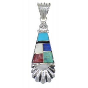 Multicolor Sterling Silver Southwestern Pendant YX68140