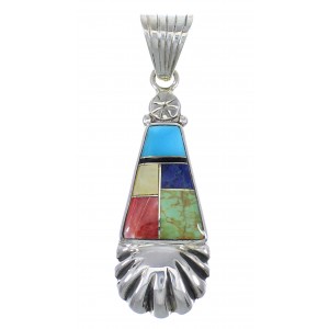 Multicolor Sterling Silver Southwest Pendant YX68146