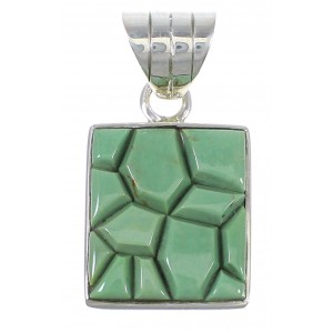 Turquoise Sterling Silver Southwestern Pendant YX73888