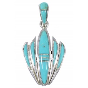 Sterling Silver Turquoise Southwest Pendant YX75405