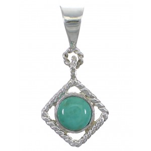 Silver Turquoise Southwestern Pendant YX75635