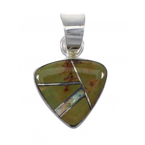 Turquoise Opal Genuine Sterling Silver Pendant YX75984