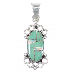 Turquoise Opal Silver Pendant YX77622