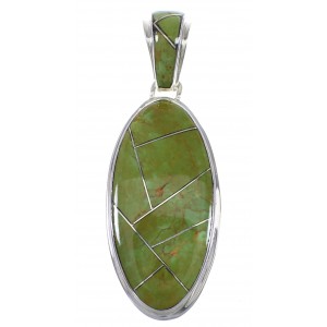 Turquoise Silver Southwest Pendant YX77239