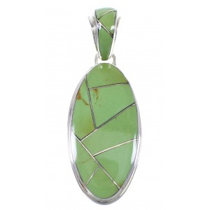 Silver Turquoise Southwest Pendant YX77244