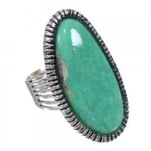 Silver Southwest Turquoise Jewelry Ring Size 4-3/4 QX85546