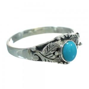 Turquoise Southwest Authentic Sterling Silver Ring Size 5-1/4 QX84496