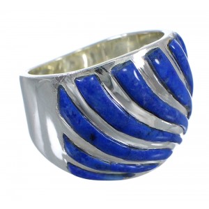 Authentic Sterling Silver Lapis Ring Size 6 RX92182