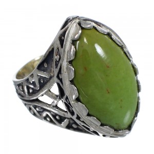Southwestern Turquoise Authentic Sterling Silver Ring Size 7-1/2 RX92999