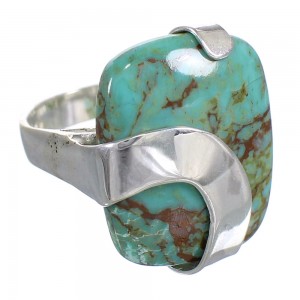 Sterling Silver Turquoise Southwest Ring Size 5 RX88753