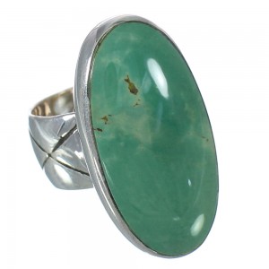 Turquoise Sterling SilverJewelry Southwestern Ring Size 4-1/4 AX92625