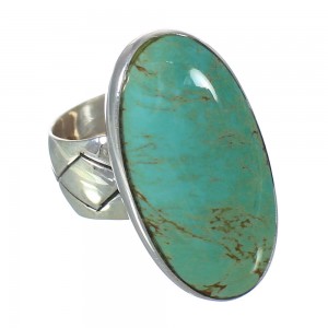 Turquoise Southwestern Jewelry Sterling Silver Ring Size 5-1/2 AX92704