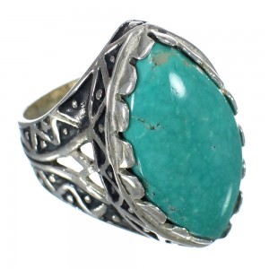 Sterling Silver Turquoise Southwest Jewelry Ring Size 6-1/4 FX93408