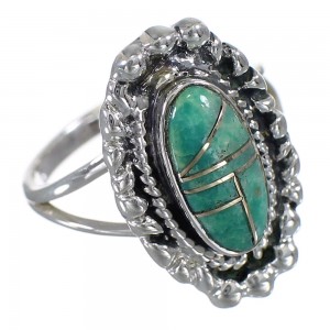 Turquoise Sterling Silver Ring Size 5-1/2 AX88268