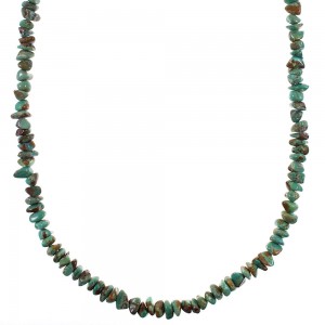 Sterling Silver Turquoise Southwestern Bead Necklace AX93843