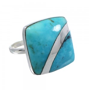 Sterling Silver Turquoise Ring Size 6-1/2 MW63771