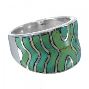 Turquoise And Silver Southwest Ring Size 4-3/4 CW63699