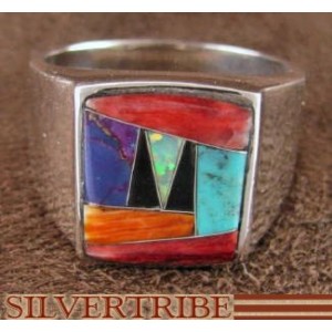 Multicolor Jewelry And Sterling Silver Ring Size 11-3/4 DS42965