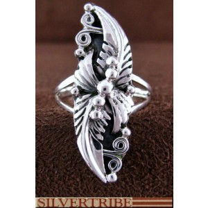 Genuine Sterling Silver Southwest Jewelry Ring Size 5-1/4 NS54829