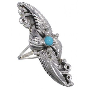 Turquoise Sterling Silver Ring Size 8 OS59064