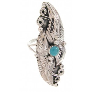 Turquoise Southwest Sterling Silver Ring Size 6-1/2 VS60940 