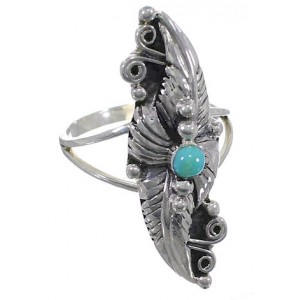 Turquoise Sterling Silver Southwest Jewelry Ring Size 7-1/2 YS60243