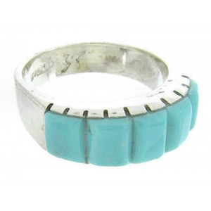 Southwest Silver And Turquoise Ring Size 5-1/2 CW63659