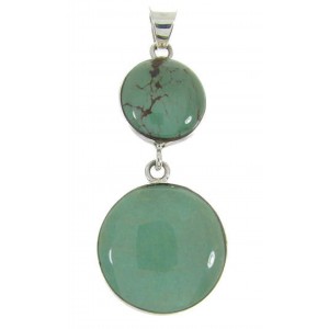 Turquoise And Sterling Silver Pendant BW62371