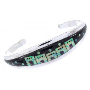 Multicolor Silver Native American Village Design Cuff Bracelet YS66672