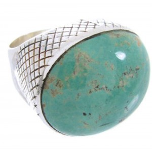 Turquoise Silver Southwest Jewelry Ring Size 5-3/4 MW66739