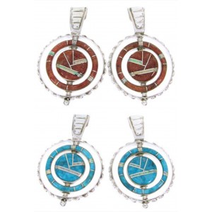 Multicolor Post Reversible Southwest Jewelry Earrings BW67833