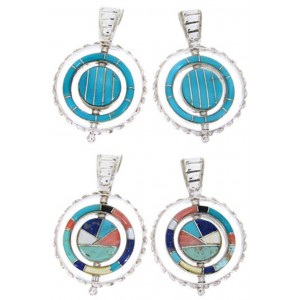 Multicolor Reversible Post Southwest Earrings BW67842