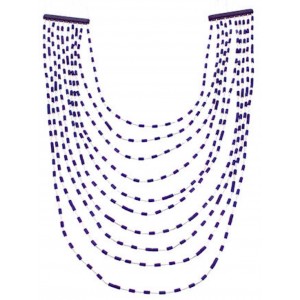 Liquid Silver 10-Strand Sugilite Bead Necklace BW69175