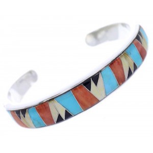 Turquoise And Multicolor Inlay Jewelry Cuff Bracelet BW70394