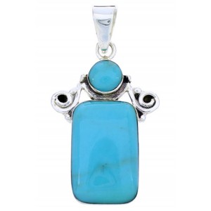 Sterling Silver Turquoise Jewelry Pendant DW71678