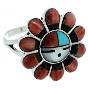 Sun Multicolor Southwest Ring Size 5-3/4 YS72123 