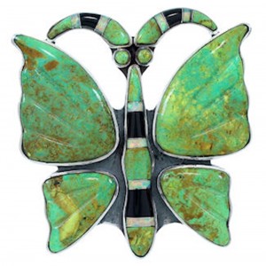 Multicolor Butterfly Large Statement Piece Ring Size 7-3/4 YS72606