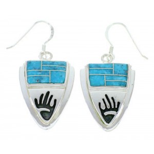 Turquoise Jewelry Hand Southwest Hook Earrings YS73231