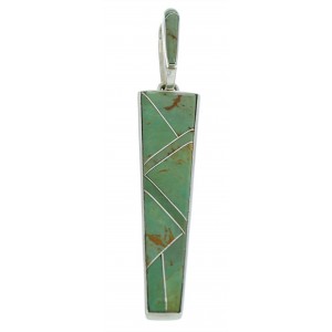 Southwestern Turquoise Inlay Jewelry Slide Pendant BW76022