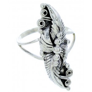 Sterling Silver Southwest Jewelry Leaf Ring Size 6-1/2 UX31936