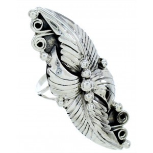 Authentic Sterling SilverJewelry Scalloped Leaf Ring Size 6 UX32022