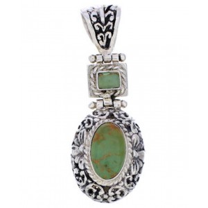 Turquoise Jewelry Sterling Silver Pendant MW75113