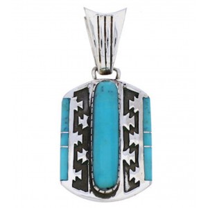 Turquoise Silver Jewelry Southwest Pendant MW75223