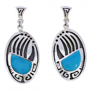 Bear Paw Turquoise Water Wave Earrings Jewelry GS75108