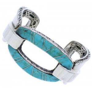 Sterling Silver Southwestern Jewelry Turquoise Cuff Bracelet MX27052