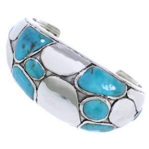 Sterling Silver Southwest Jewelry Turquoise Cuff Bracelet MX27076