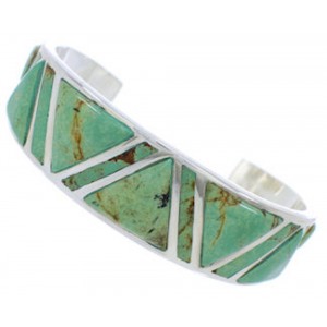 Sterling Silver Southwest Turquoise Jewelry Cuff Bracelet EX27632