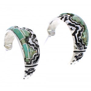 Turquoise Southwest Sterling Silver Earrings FX30946