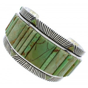 Silver Turquoise Southwest Cuff Bracelet Jewelry FX27375