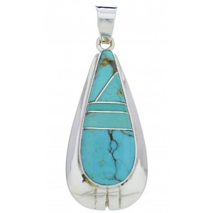 Turquoise Sterling Silver Jewelry Southwest Pendant PX30319